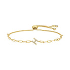 Pavé Initial Pulley Bracelet - Splendid Iris