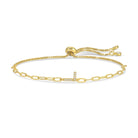 Pavé Initial Pulley Bracelet - Splendid Iris