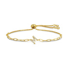 Pavé Initial Pulley Bracelet - Splendid Iris