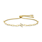 Pavé Initial Pulley Bracelet - Splendid Iris