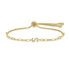 Pavé Initial Pulley Bracelet - Splendid Iris