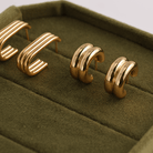 Small Bold Hoops, Water-Resistant - Splendid Iris