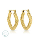 Rope Latch Back Hoops, Water-Resistant - Splendid Iris