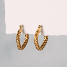 Rope Latch Back Hoops, Water-Resistant - Splendid Iris