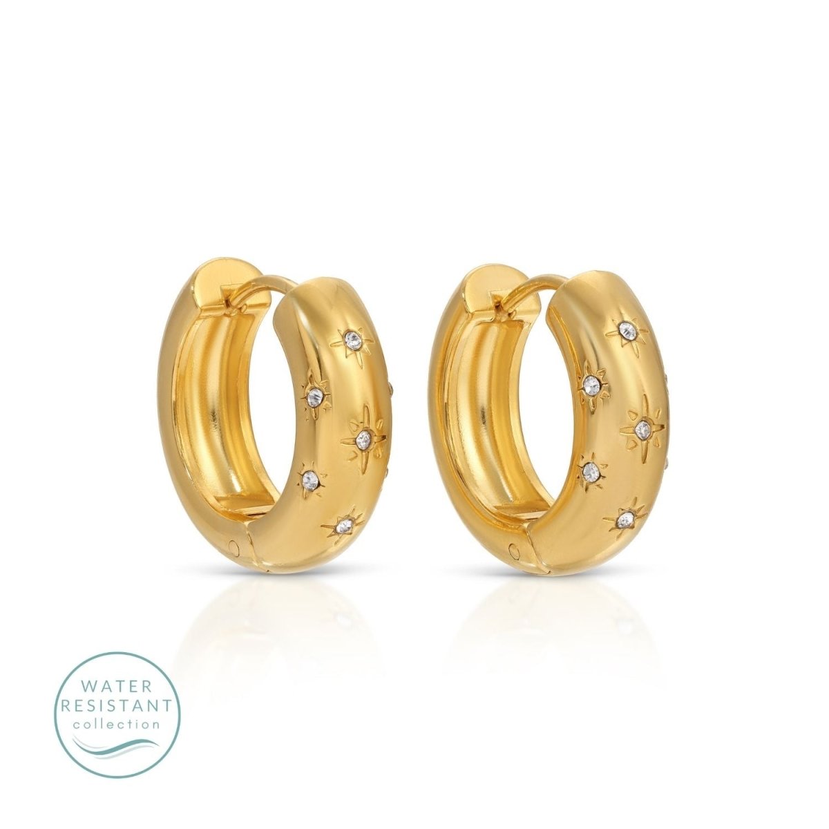 CZ Burst Water Resistant Huggies - Splendid Iris