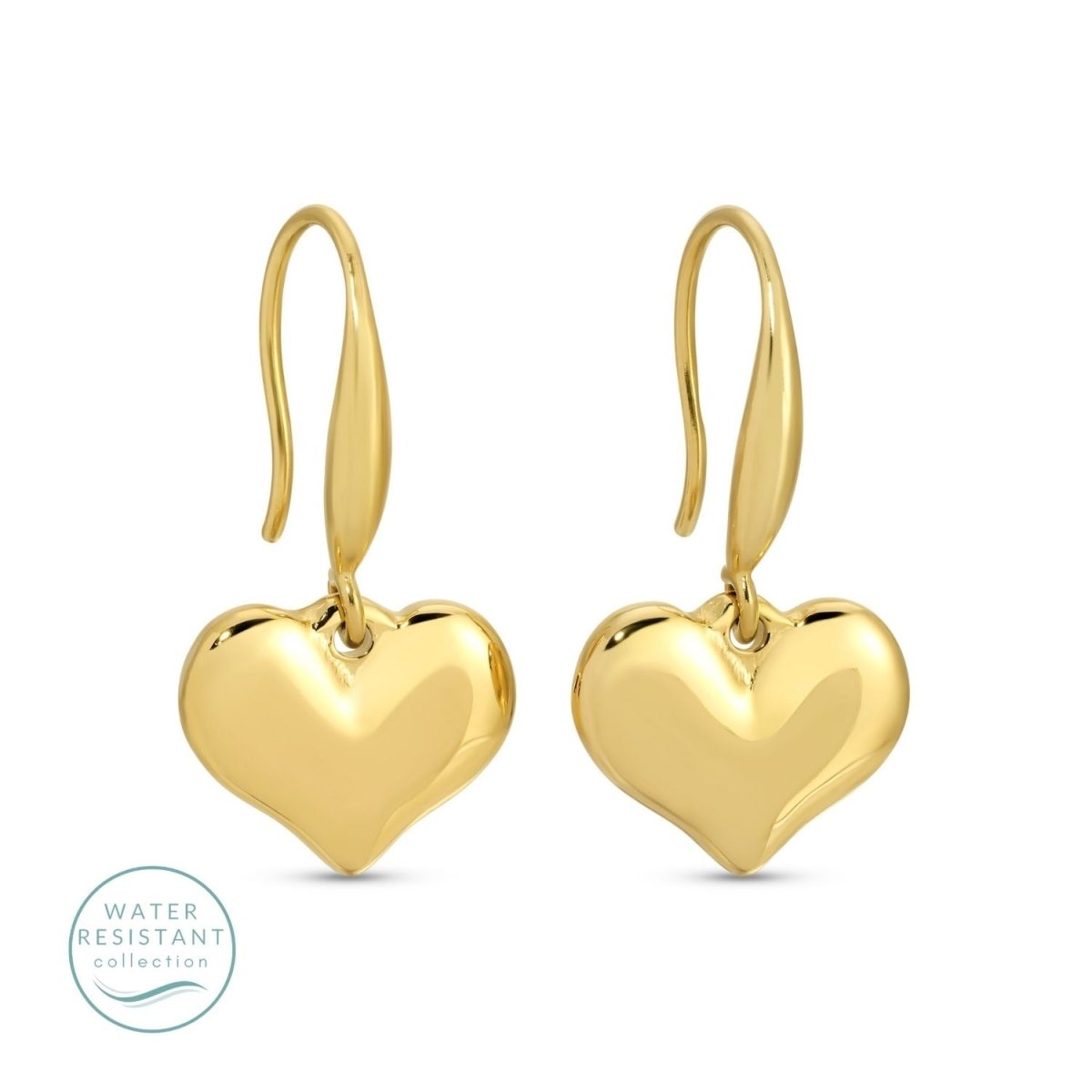 Heart Drop Water Resistant Earrings - Splendid Iris
