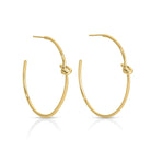 Delicate Knot Hoops - Splendid Iris