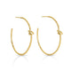 Delicate Knot Hoops - Splendid Iris