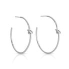 Delicate Knot Hoops - Splendid Iris