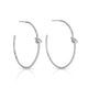 Delicate Knot Hoops - Splendid Iris