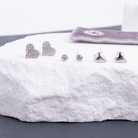 Heart Velvet Stud Gift Set - Splendid Iris