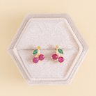 Cherry Studs on Velvet Gift Tag - Splendid Iris