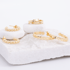 Combo 3 - Assorted Dot Hoops - Splendid Iris