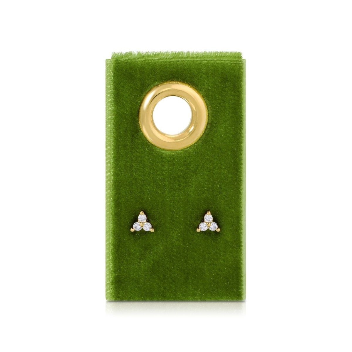 Triple Cluster Studs on Velvet Tag - Splendid Iris