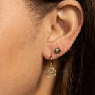 Petite Volleyball Stud Earrings - Splendid Iris