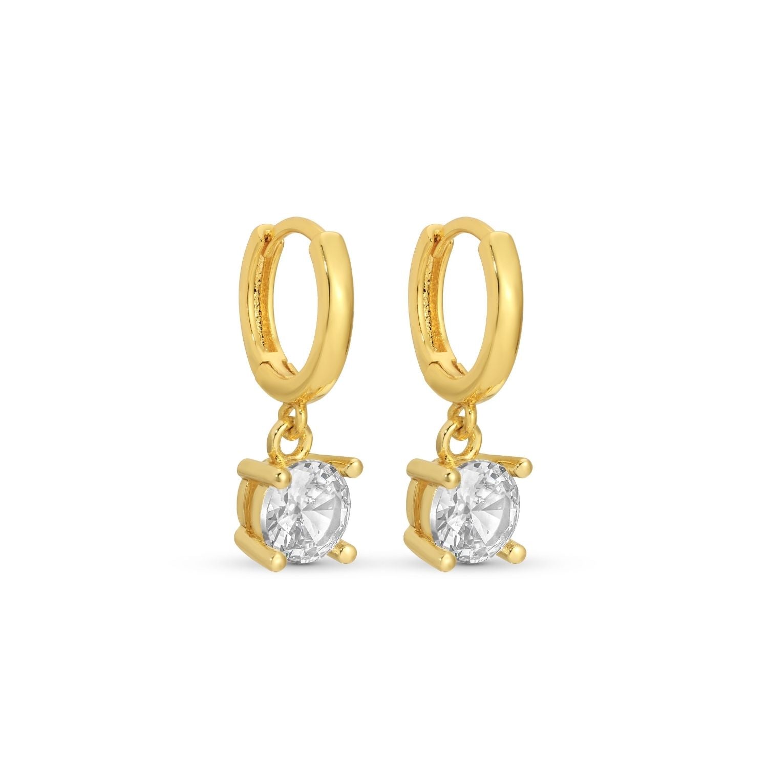 Faux Diamond Huggies - Splendid Iris
