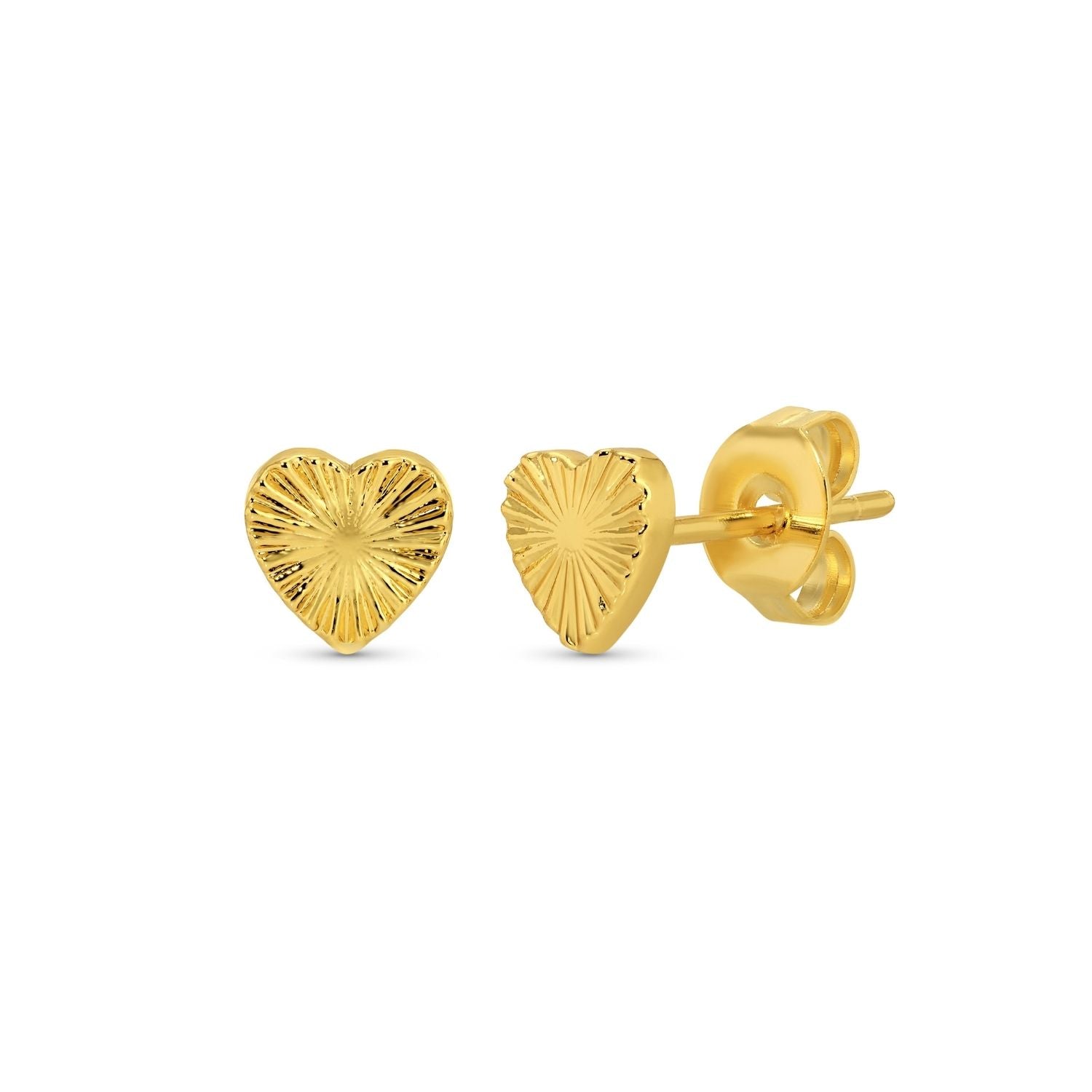 Heart Burst Studs on Velvet Gift Tag - Splendid Iris