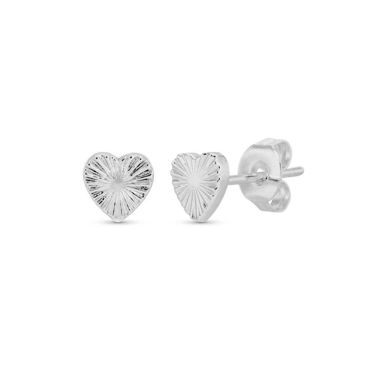 Heart Burst Studs on Velvet Gift Tag - Splendid Iris