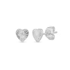 Heart Burst Studs on Velvet Gift Tag - Splendid Iris