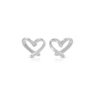 Free Form Heart Studs on Velvet Gift Tag - Splendid Iris