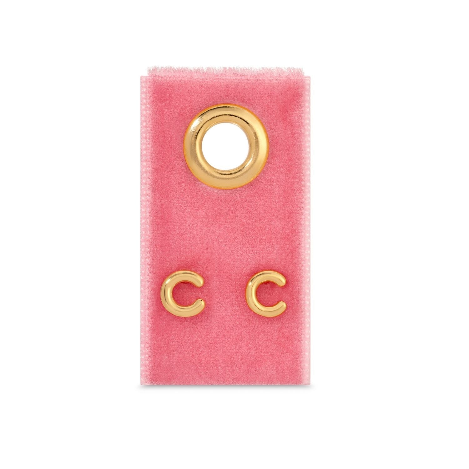 Initial Studs on Velvet Gift Tag - Splendid Iris