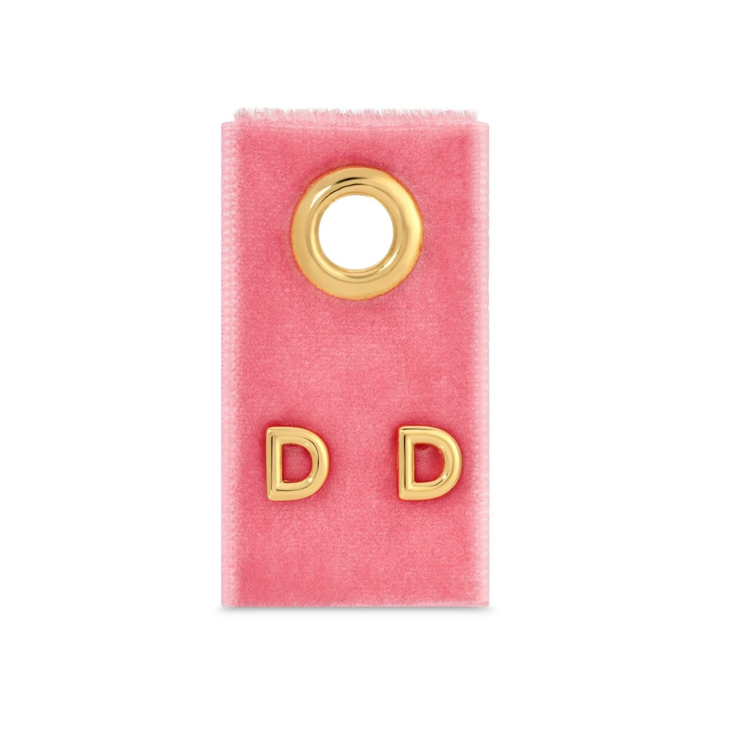 Initial Studs on Velvet Gift Tag - Splendid Iris