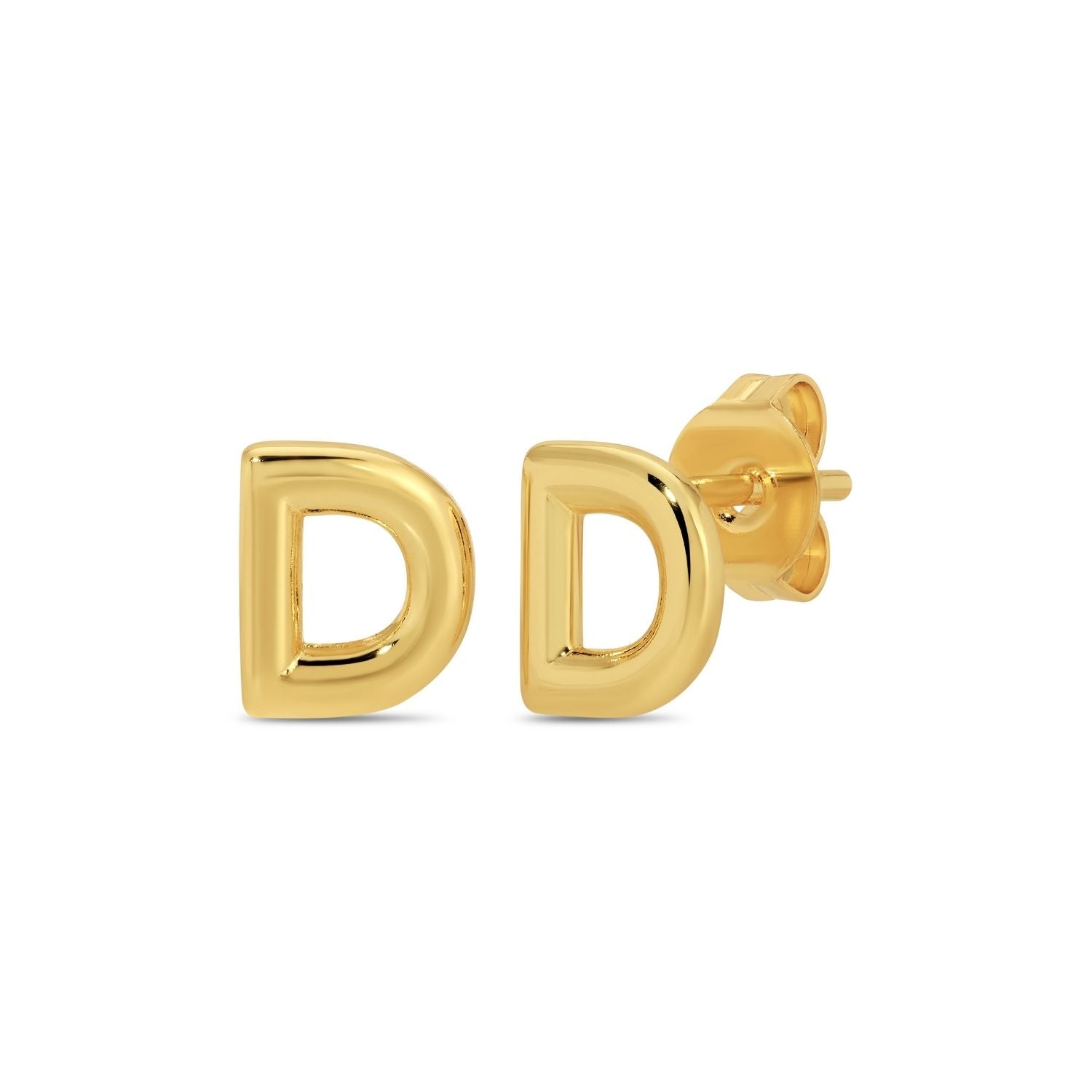 Initial Studs on Velvet Gift Tag - Splendid Iris
