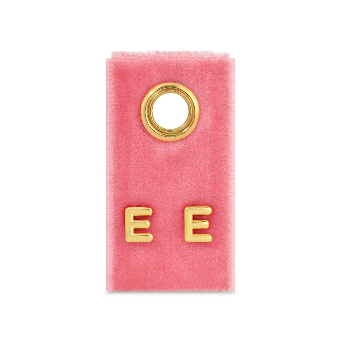 Initial Studs on Velvet Gift Tag - Splendid Iris