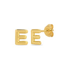 Initial Studs on Velvet Gift Tag - Splendid Iris