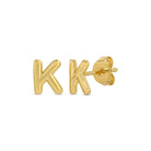 Initial Studs on Velvet Gift Tag - Splendid Iris