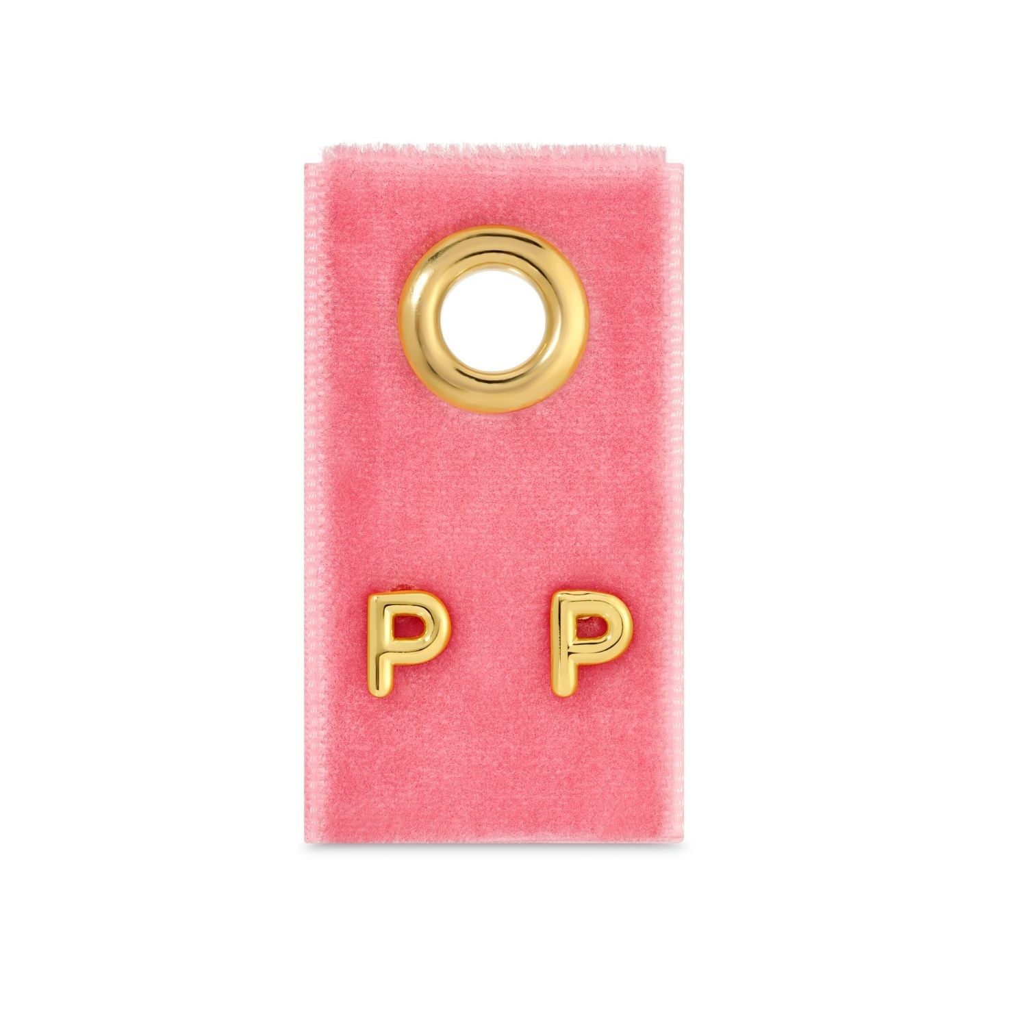 Initial Studs on Velvet Gift Tag - Splendid Iris