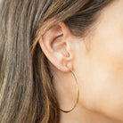 Large Textured Delicate Hoops - Splendid Iris