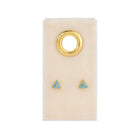 Light Blue Triple Cluster Studs on Velvet Tag - Splendid Iris