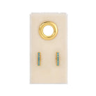 Light Blue Pavé Bar Studs On Velvet Tag - Splendid Iris