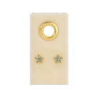 Delicate Flower Studs on Velvet Tag - Splendid Iris