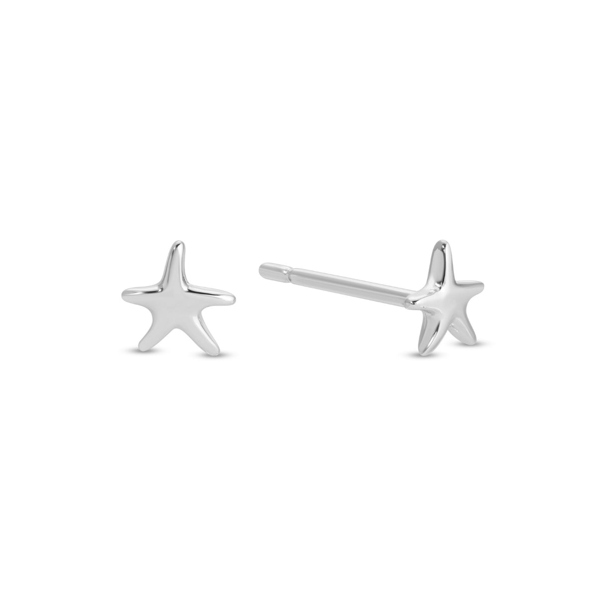 Petite Starfish Studs on Velvet Tag - Splendid Iris
