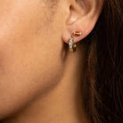 Petite Football Stud Earrings - Splendid Iris