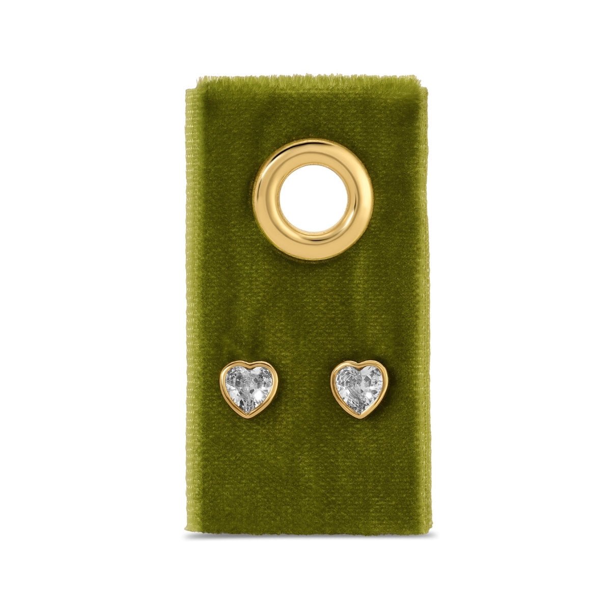 Cubic Zirconia Studs on Velvet Tag - Splendid Iris