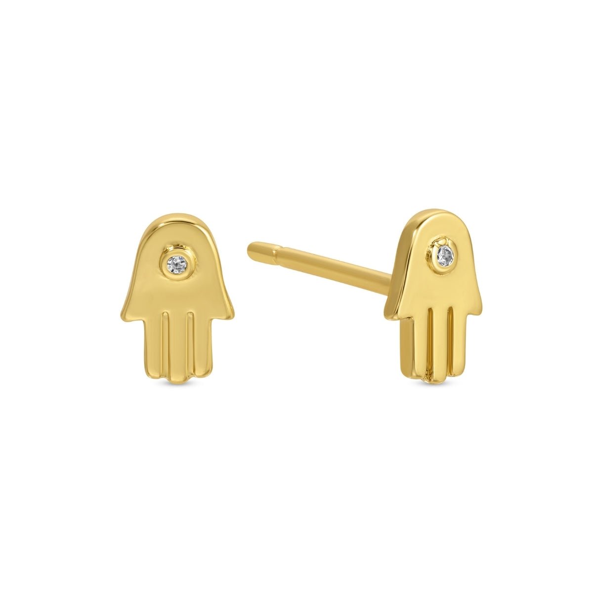 Hamsa Studs on Velvet Tag - Splendid Iris
