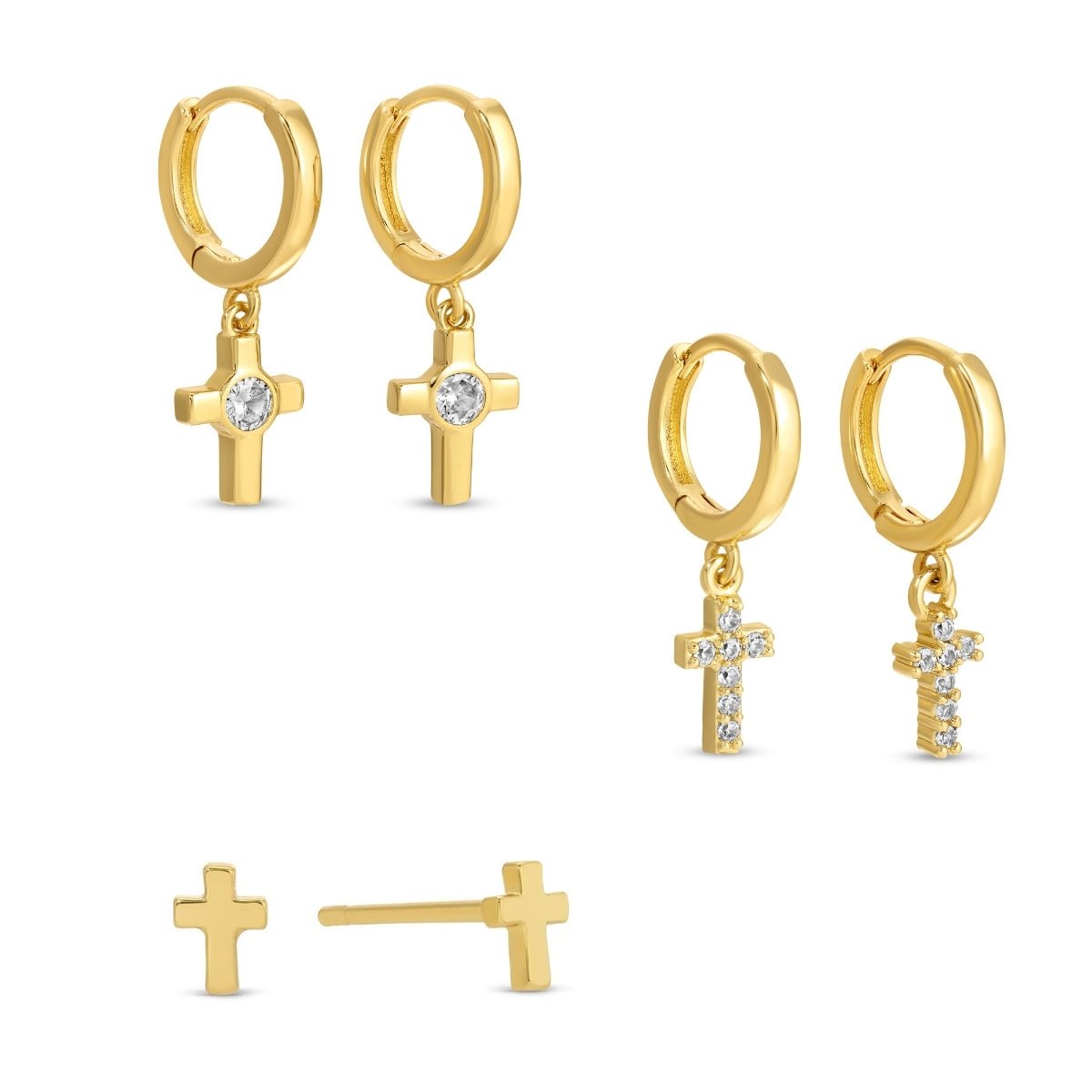 Combo 3, Set of Cross Huggies - Splendid Iris