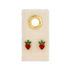 Strawberry Studs on Velvet Tag - Splendid Iris