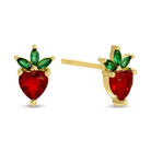 Strawberry Studs on Velvet Tag - Splendid Iris