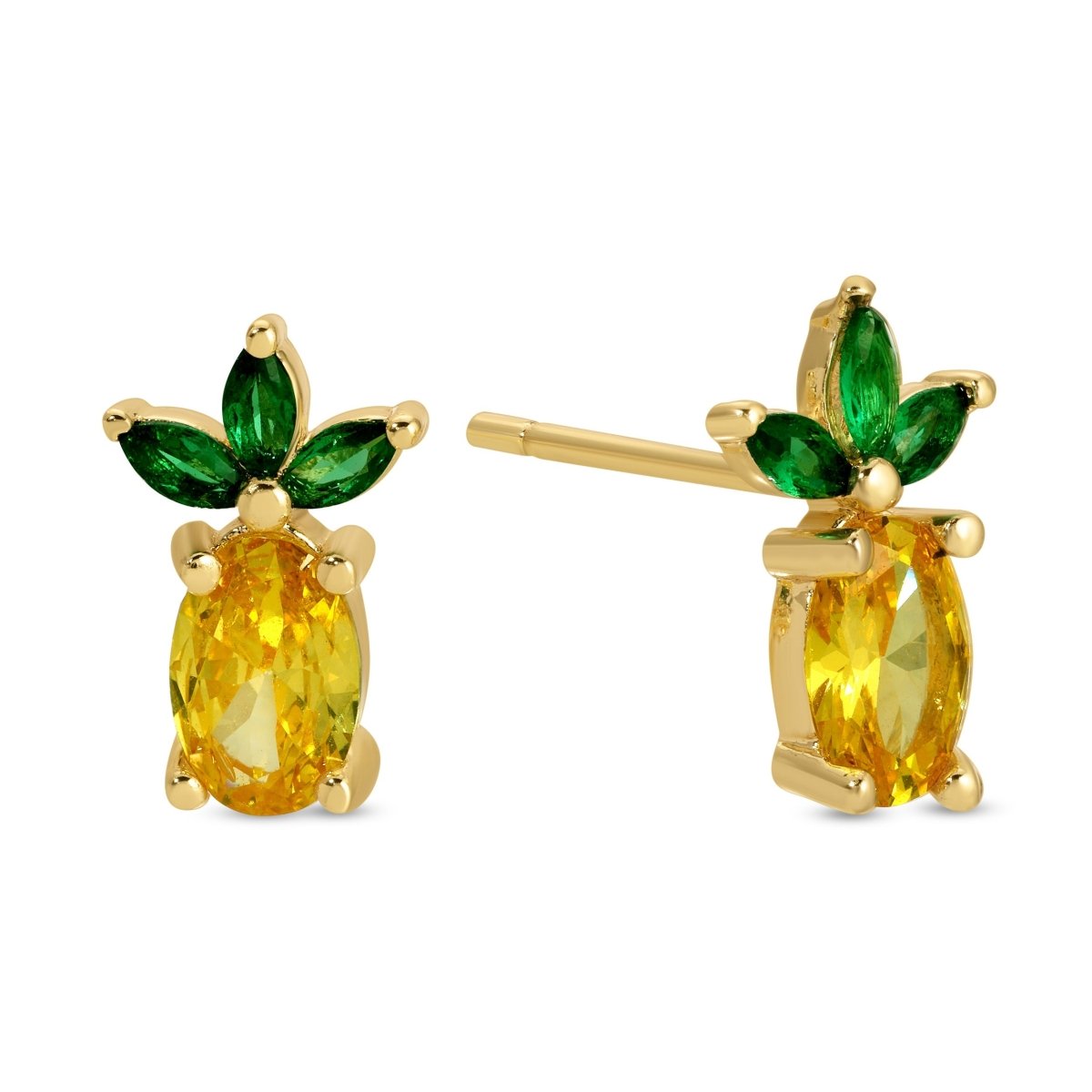 Pineapple Studs on Velvet Tag - Splendid Iris