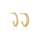 Ultra Delicate Petite Hoops - Splendid Iris