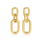 Long Link Stud Earrings - Splendid Iris
