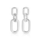 Long Link Stud Earrings - Splendid Iris