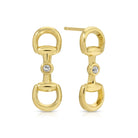 Horsebit Drop Earrings - Splendid Iris