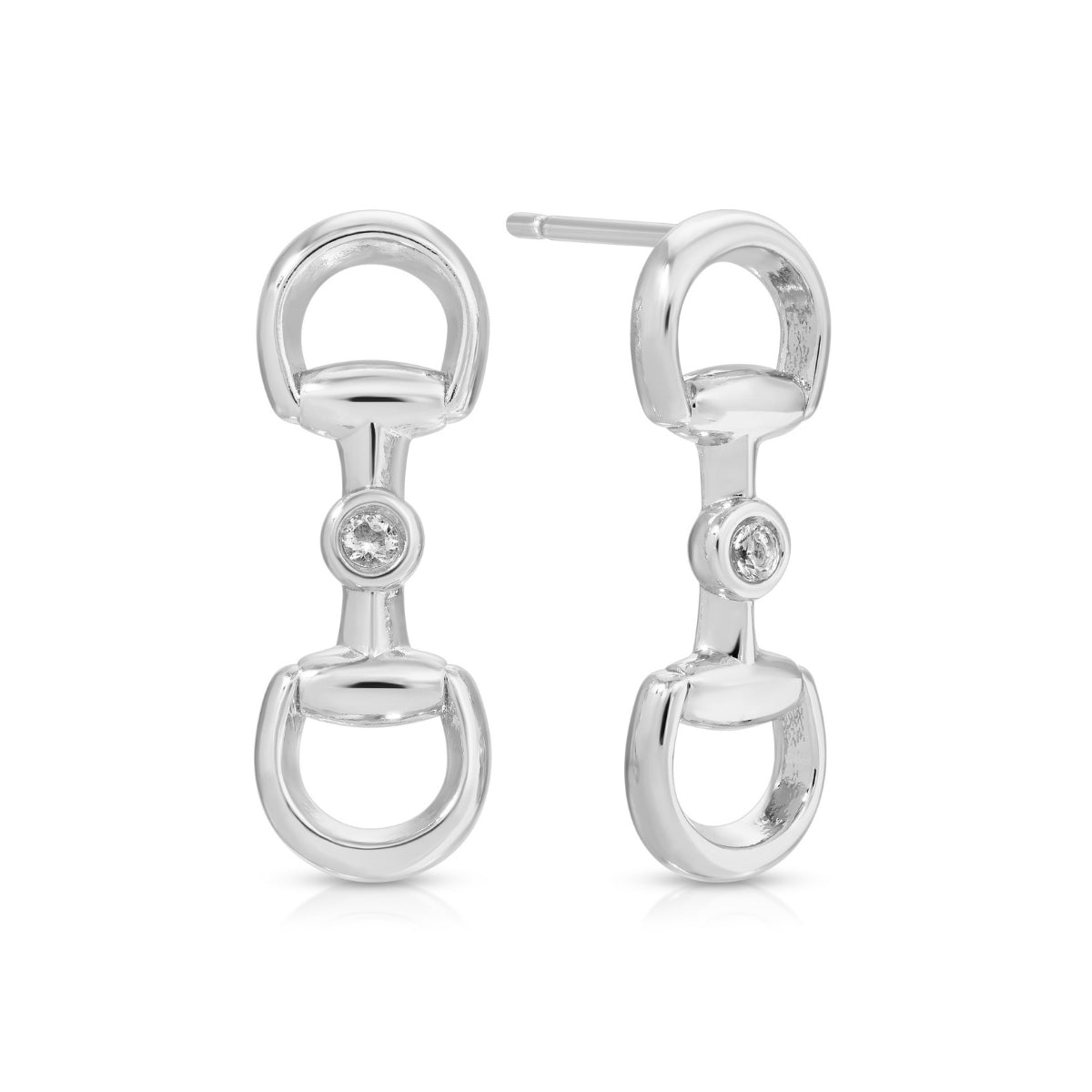 Horsebit Drop Earrings - Splendid Iris