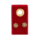 Snowflake Studs on Velvet Tag - Splendid Iris