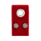 Snowflake Studs on Velvet Tag - Splendid Iris